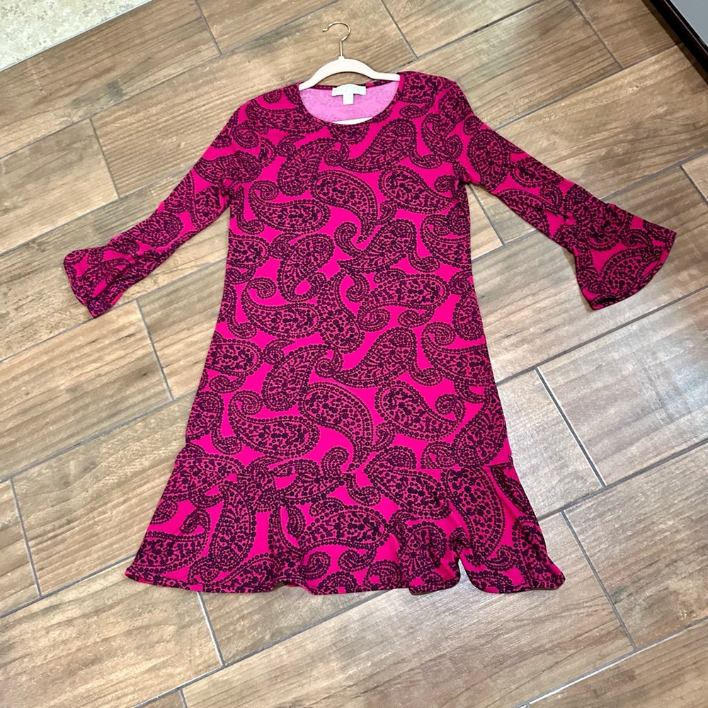 Micheal Kors flutter sleeve jersey dress, size medium